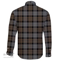 Scottish MacKay Weathered Clan Tartan Long Sleeve Button Shirt - Crest Classic Scottish Plaid Tartan Plaid