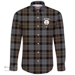 Scottish MacKay Weathered Clan Tartan Long Sleeve Button Shirt - Crest Classic Scottish Plaid Tartan Plaid