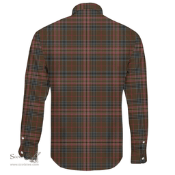 Scottish Kennedy Weathered Clan Tartan Long Sleeve Button Shirt - Crest Classic Scottish Plaid Tartan Plaid