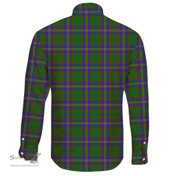 Scottish Strange of Balkaskie Clans Long Sleeve Button Shirt Crest Style Scottish Plaid Tartan Plaid