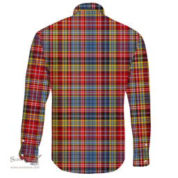 Scottish Ogilvie Clan Tartan Long Sleeve Button Shirt - Crest Classic Scottish Plaid Tartan Plaid