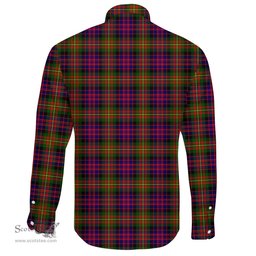 Scottish Carnegie Modern Clan Tartan Long Sleeve Button Shirt - Crest Classic Scottish Plaid Tartan Plaid
