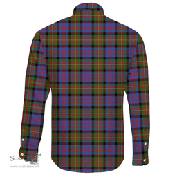 Scottish Carnegie Ancient Clan Tartan Long Sleeve Button Shirt - Crest Classic Scottish Plaid Tartan Plaid