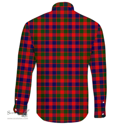 Scottish Gow Modern Clan Tartan Long Sleeve Button Shirt - Crest Classic Scottish Plaid Tartan Plaid