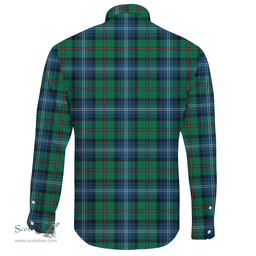 Scottish Urquhart Ancient Clan Tartan Long Sleeve Button Shirt - Crest Classic Scottish Plaid Tartan Plaid