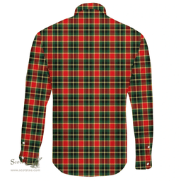 Scottish MacLachlan Hunting Modern Clan Tartan Long Sleeve Button Shirt - Crest Classic Scottish Plaid Tartan Plaid