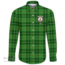 Scottish Galloway District Clan Tartan Long Sleeve Button Shirt - Crest Classic Scottish Plaid Tartan Plaid