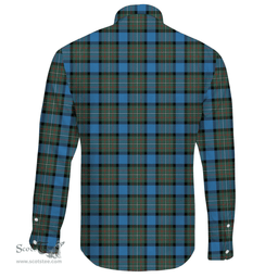 Scottish Fergusson Ancient Clan Tartan Long Sleeve Button Shirt - Crest Classic Scottish Plaid Tartan Plaid
