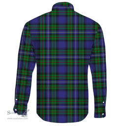 Scottish Robertson Hunting Modern Clan Tartan Long Sleeve Button Shirt - Crest Classic Scottish Plaid Tartan Plaid