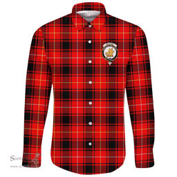 Scottish MacIver Modern Clan Tartan Long Sleeve Button Shirt - Crest Classic Scottish Plaid Tartan Plaid