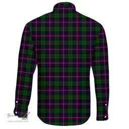 Scottish Urquhart Modern Clans Long Sleeve Button Shirt Crest Style Scottish Plaid Tartan Plaid