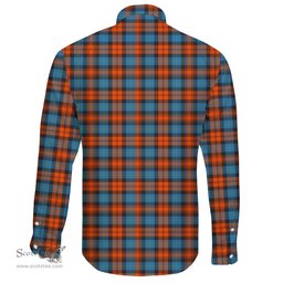 Scottish MacLachlan Ancient Clan Tartan Long Sleeve Button Shirt - Crest Classic Scottish Plaid Tartan Plaid