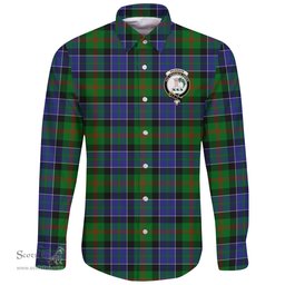 Scottish Paterson Clan Tartan Long Sleeve Button Shirt - Crest Classic Scottish Plaid Tartan Plaid