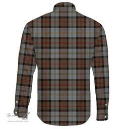 Scottish MacLeod of Harris Weathered Clan Tartan Long Sleeve Button Shirt - Crest Classic Scottish Plaid Tartan Plaid