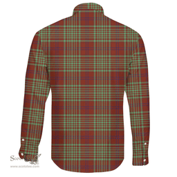 Scottish MacGillivray Hunting Ancient Clan Tartan Long Sleeve Button Shirt - Crest Classic Scottish Plaid Tartan Plaid