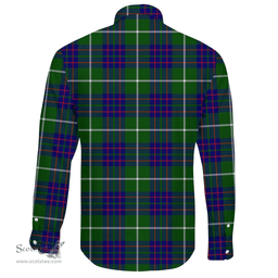 Scottish MacIntyre Hunting Modern Clan Tartan Long Sleeve Button Shirt - Crest Classic Scottish Plaid Tartan Plaid