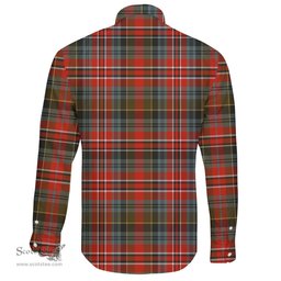 Scottish MacPherson Weathered Clan Tartan Long Sleeve Button Shirt - Crest Classic Scottish Plaid Tartan Plaid