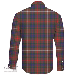 Scottish Fraser Hunting Modern Clan Tartan Long Sleeve Button Shirt - Crest Classic Scottish Plaid Tartan Plaid