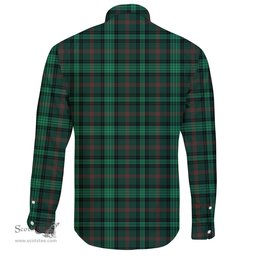 Scottish Ross Hunting Modern Clan Tartan Long Sleeve Button Shirt - Crest Classic Scottish Plaid Tartan Plaid