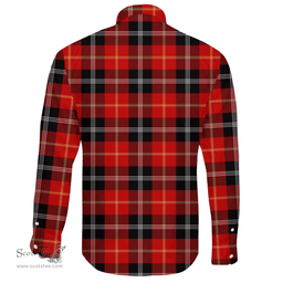 Scottish Marjoribanks Clan Tartan Long Sleeve Button Shirt - Crest Classic Scottish Plaid Tartan Plaid