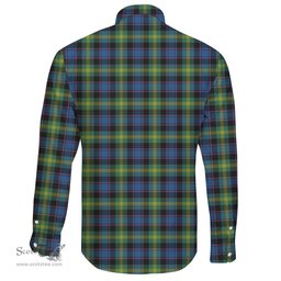 Scottish Watson Ancient Clan Tartan Long Sleeve Button Shirt - Crest Classic Scottish Plaid Tartan Plaid