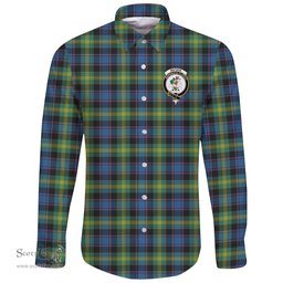 Scottish Watson Ancient Clan Tartan Long Sleeve Button Shirt - Crest Classic Scottish Plaid Tartan Plaid