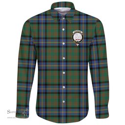 Scottish Cochrane Ancient Clan Tartan Long Sleeve Button Shirt - Crest Classic Scottish Plaid Tartan Plaid
