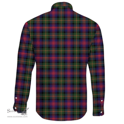 Scottish Logan Modern Clan Tartan Long Sleeve Button Shirt - Crest Classic Scottish Plaid Tartan Plaid