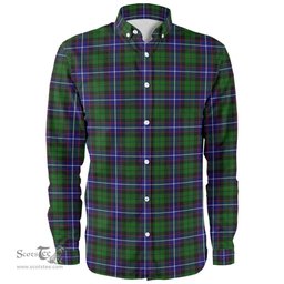Scottish Russell Modern Clan Tartan Long Sleeve Shirt, Tartan Plaid Shirt Scottish Plaid Tartan Plaid - ScotsTee - scotstee.com