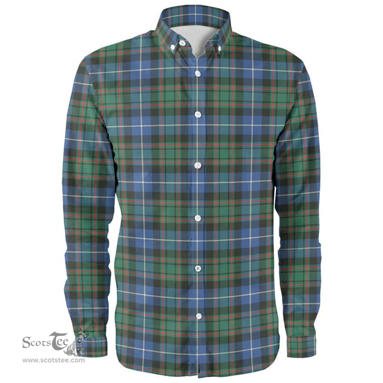 Scottish MacRae Hunting Ancient Clan Tartan Long Sleeve Shirt, Tartan Plaid Shirt Scottish Plaid Tartan Plaid - ScotsTee - scotstee.com