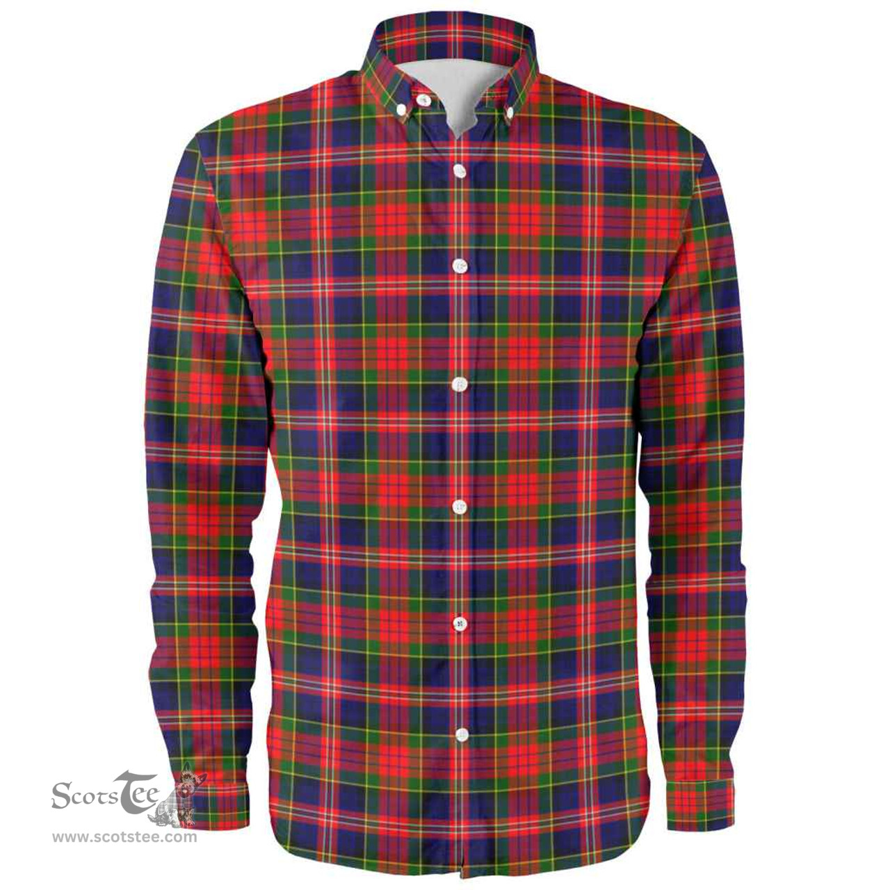 Scottish MacPherson Modern Clan Tartan Long Sleeve Shirt, Tartan Plaid Shirt Scottish Plaid Tartan Plaid - ScotsTee - scotstee.com