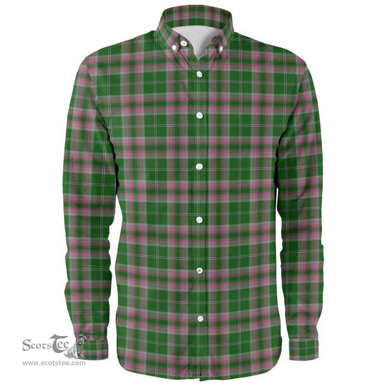 Scottish Gray Hunting Clan Tartan Long Sleeve Shirt, Tartan Plaid Shirt Scottish Plaid Tartan Plaid - ScotsTee - scotstee.com