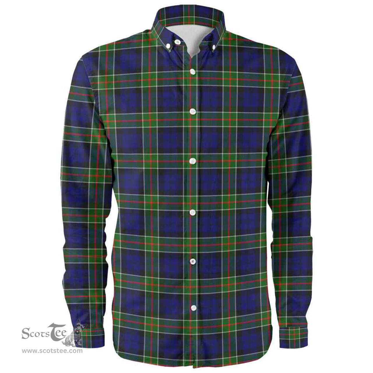 Scottish Colquhoun Modern Clan Tartan Long Sleeve Shirt, Tartan Plaid Shirt Scottish Plaid Tartan Plaid - ScotsTee - scotstee.com