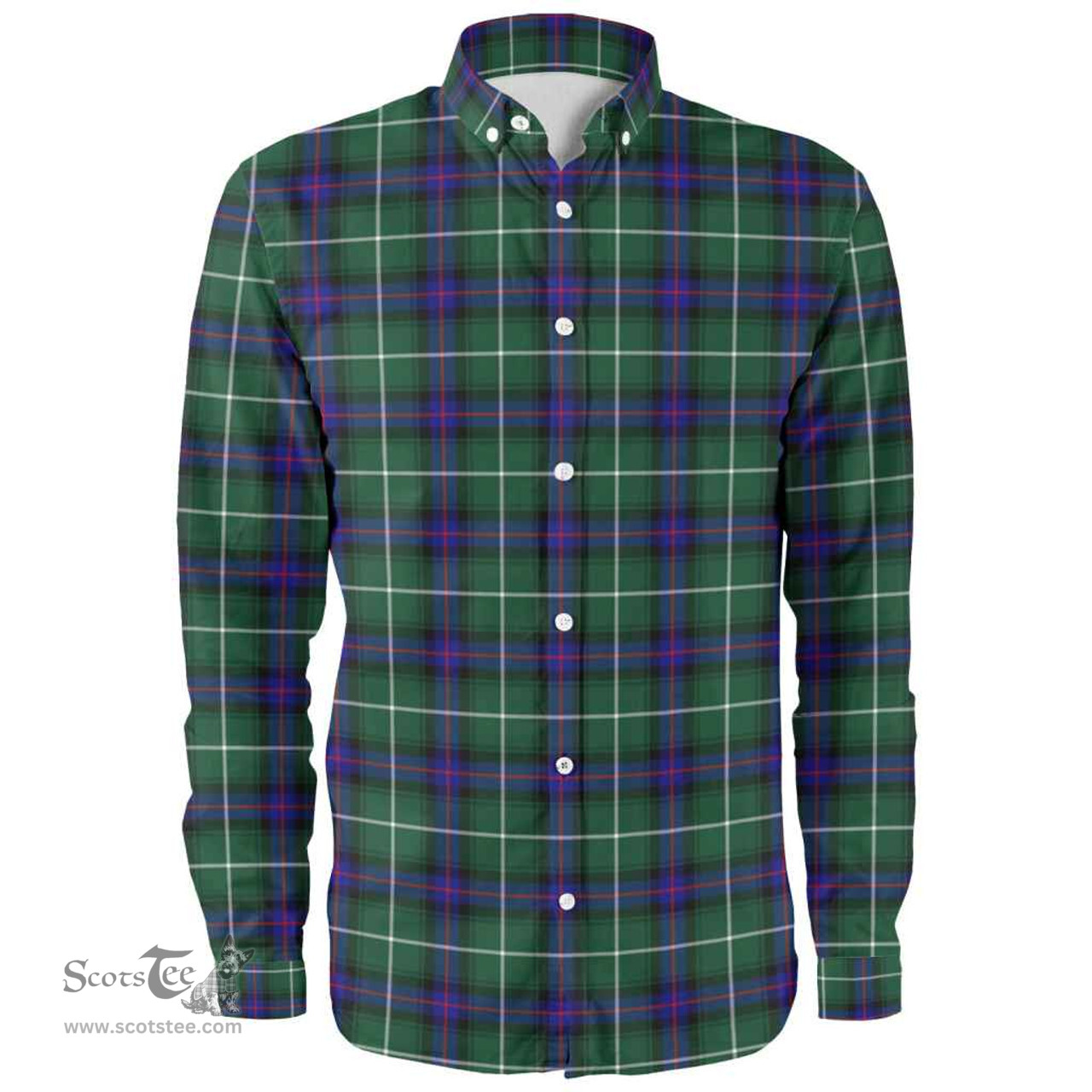 Scottish MacDonald of the Isles Hunting Modern Clan Tartan Long Sleeve Shirt, Tartan Plaid Shirt Scottish Plaid Tartan Plaid - ScotsTee - scotstee.com