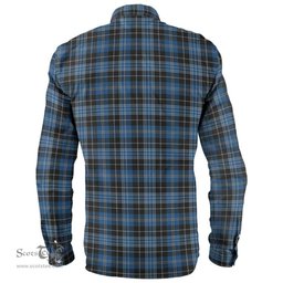 Scottish Clergy Blue Clan Tartan Long Sleeve Shirt, Tartan Plaid Shirt Scottish Plaid Tartan Plaid - ScotsTee - scotstee.com