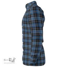 Scottish Clergy Blue Clan Tartan Long Sleeve Shirt, Tartan Plaid Shirt Scottish Plaid Tartan Plaid - ScotsTee - scotstee.com