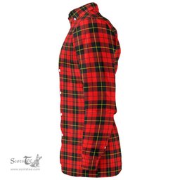 Scottish Wallace Hunting - Red Clan Tartan Long Sleeve Shirt, Tartan Plaid Shirt Scottish Plaid Tartan Plaid - ScotsTee - scotstee.com
