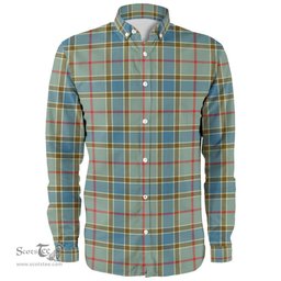 Scottish Balfour Blue Clan Tartan Long Sleeve Shirt, Tartan Plaid Shirt Scottish Plaid Tartan Plaid - ScotsTee - scotstee.com