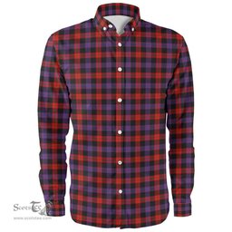 Scottish Brown Modern Clan Tartan Long Sleeve Shirt, Tartan Plaid Shirt Scottish Plaid Tartan Plaid - ScotsTee - scotstee.com