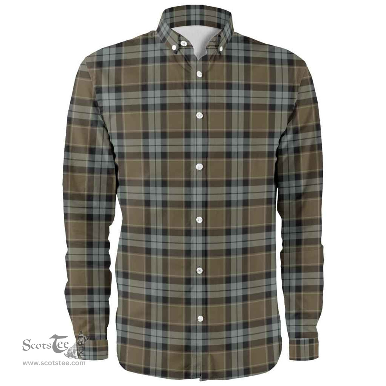 Scottish Graham of Menteith Weathered Clan Tartan Long Sleeve Shirt, Tartan Plaid Shirt Scottish Plaid Tartan Plaid - ScotsTee - scotstee.com