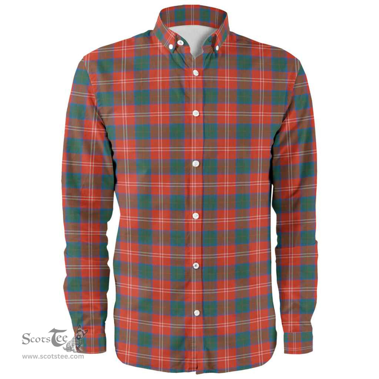 Scottish Chisholm Ancient Clan Tartan Long Sleeve Shirt, Tartan Plaid Shirt Scottish Plaid Tartan Plaid - ScotsTee - scotstee.com