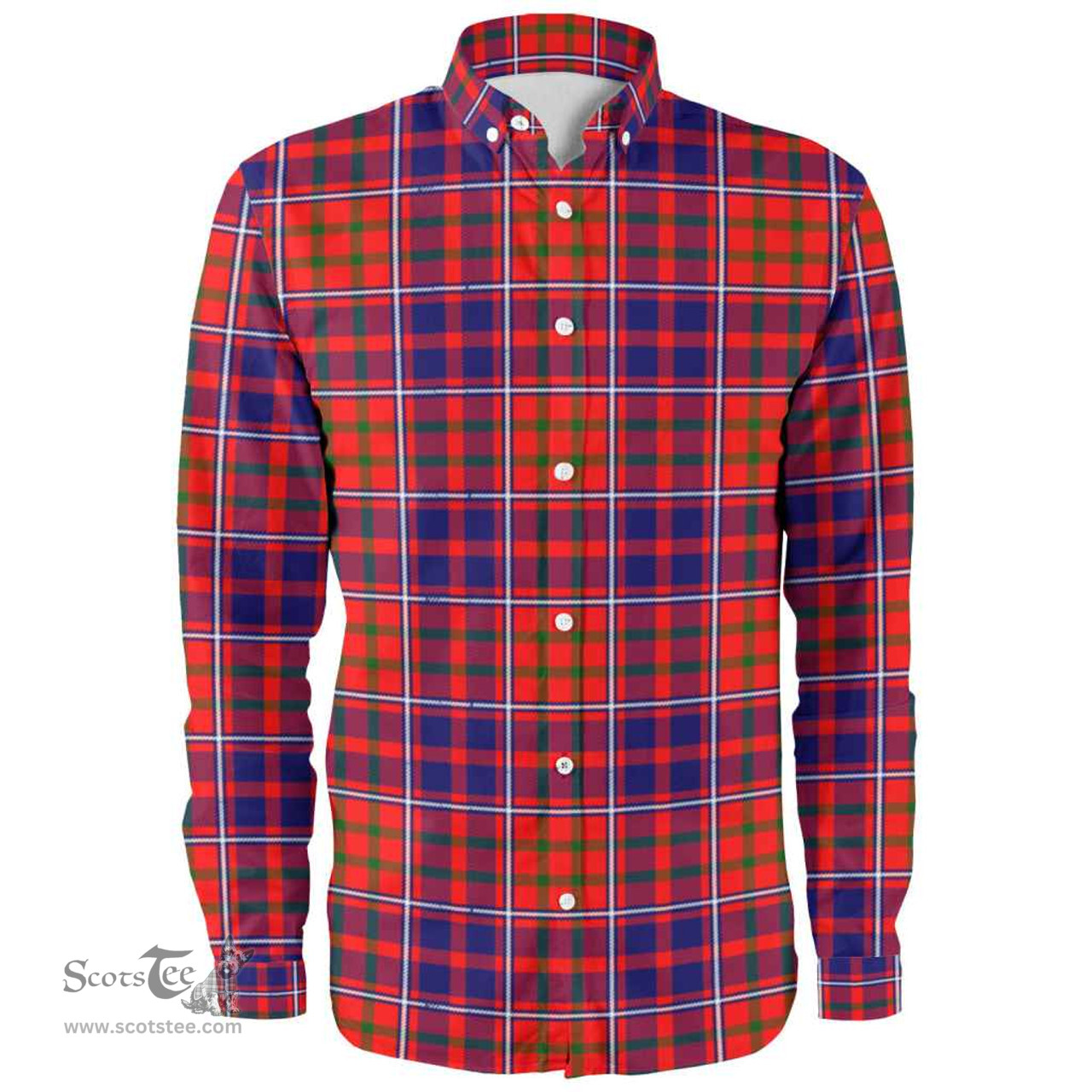 Scottish Cameron of Lochiel Modern Clan Tartan Long Sleeve Shirt, Tartan Plaid Shirt Scottish Plaid Tartan Plaid - ScotsTee - scotstee.com