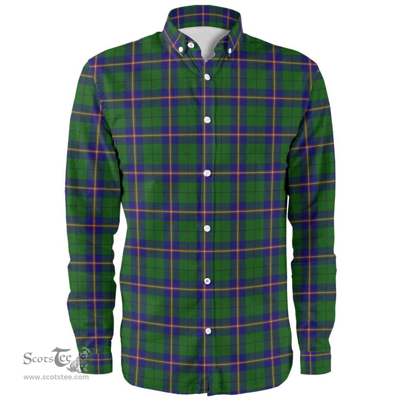 Scottish Carmichael Modern Clan Tartan Long Sleeve Shirt, Tartan Plaid Shirt Scottish Plaid Tartan Plaid - ScotsTee - scotstee.com