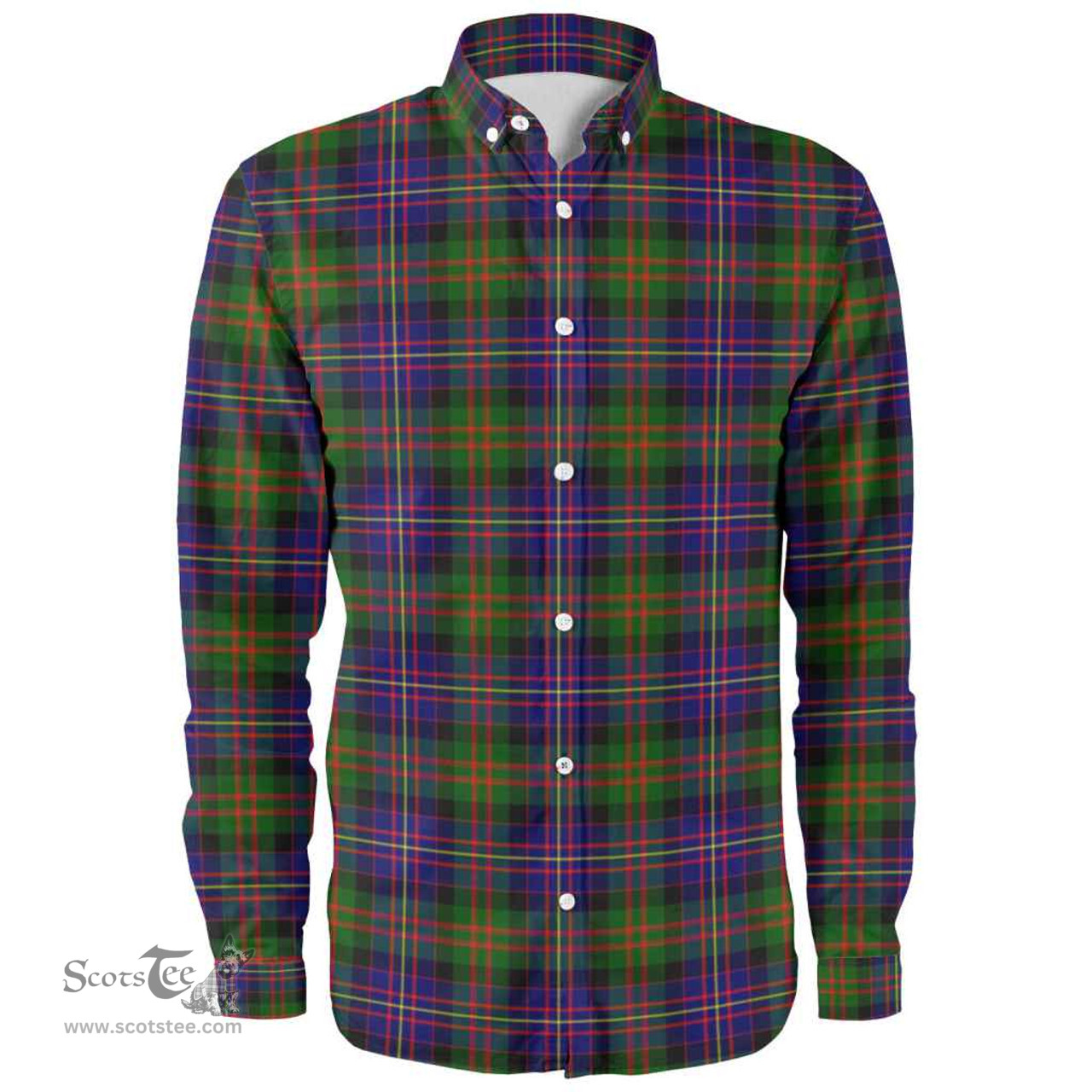 Scottish Cameron of Erracht Modern Clan Tartan Long Sleeve Shirt, Tartan Plaid Shirt Scottish Plaid Tartan Plaid - ScotsTee - scotstee.com