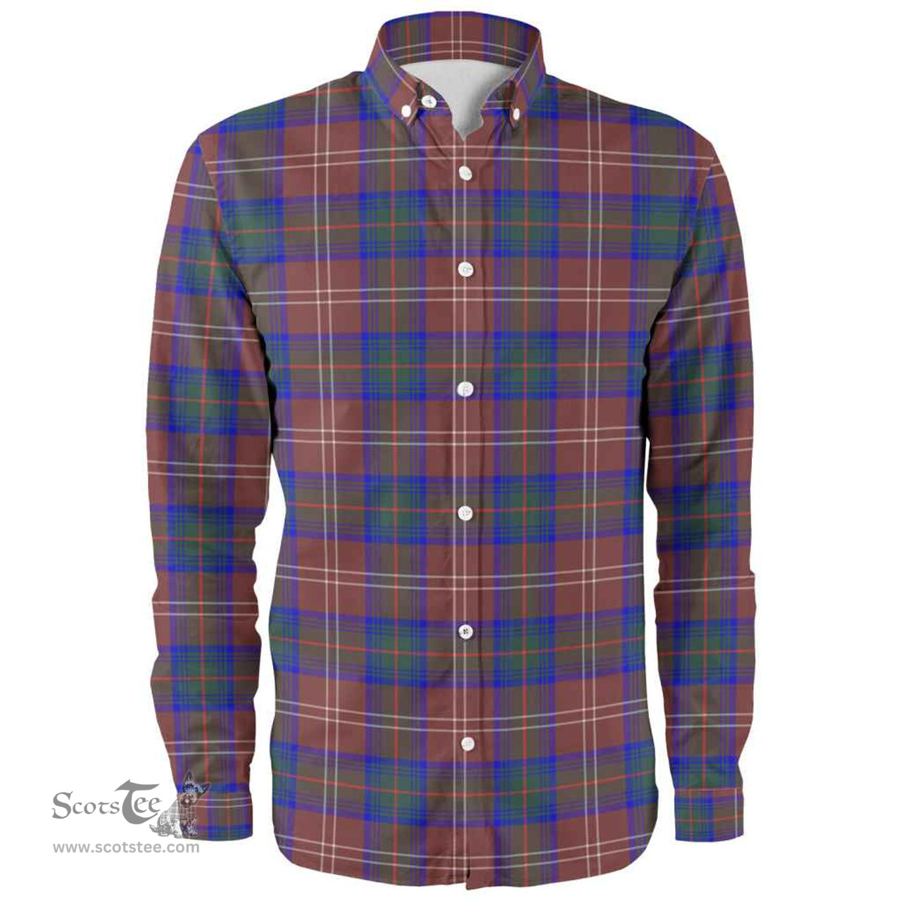 Scottish Chisholm Hunting Modern Clan Tartan Long Sleeve Shirt, Tartan Plaid Shirt Scottish Plaid Tartan Plaid - ScotsTee - scotstee.com