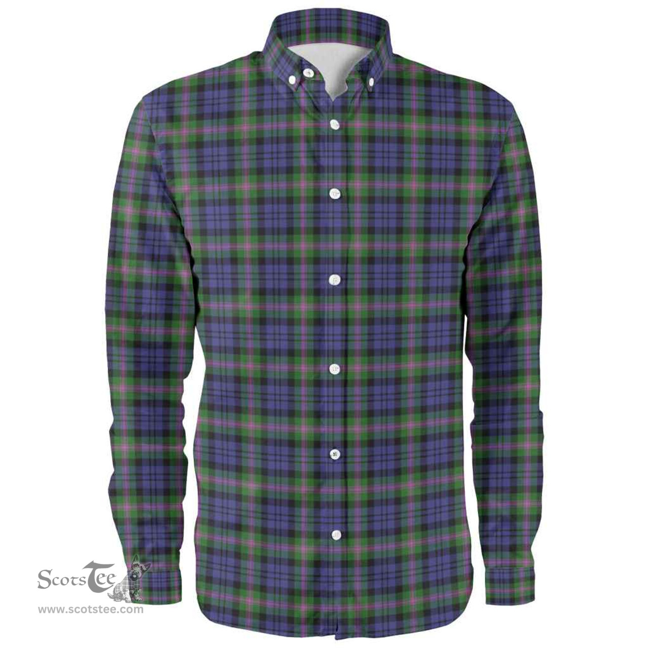 Scottish Baird Modern Clan Tartan Long Sleeve Shirt, Tartan Plaid Shirt Scottish Plaid Tartan Plaid - ScotsTee - scotstee.com