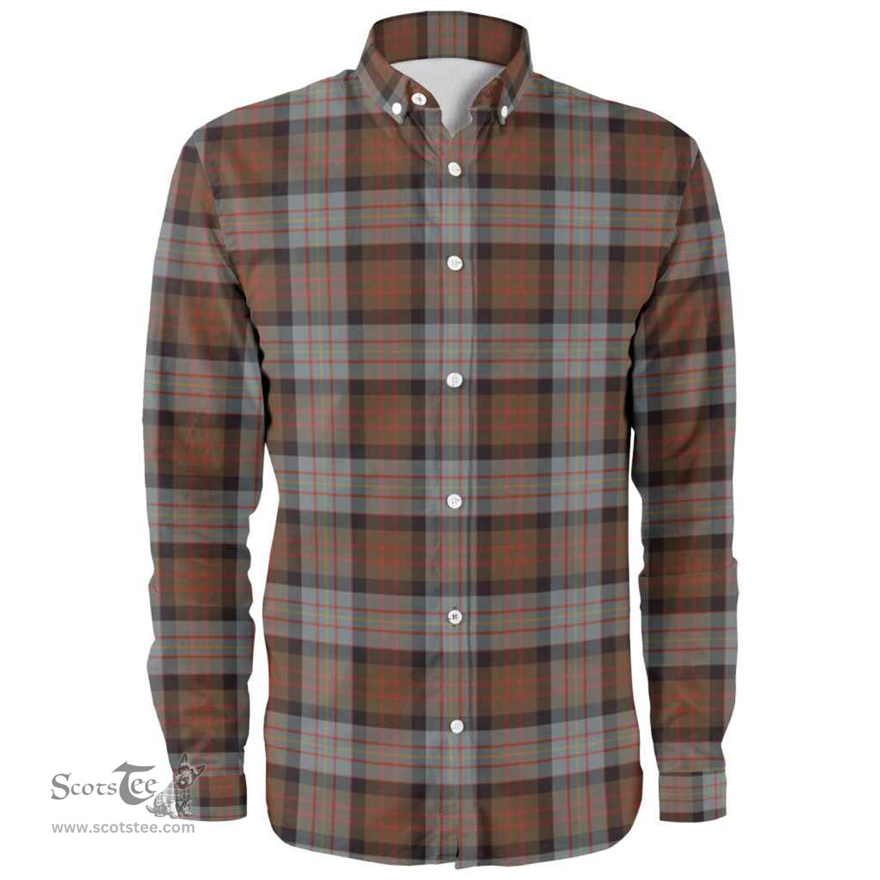 Scottish Cameron of Erracht Weathered Clan Tartan Long Sleeve Shirt, Tartan Plaid Shirt Scottish Plaid Tartan Plaid - ScotsTee - scotstee.com