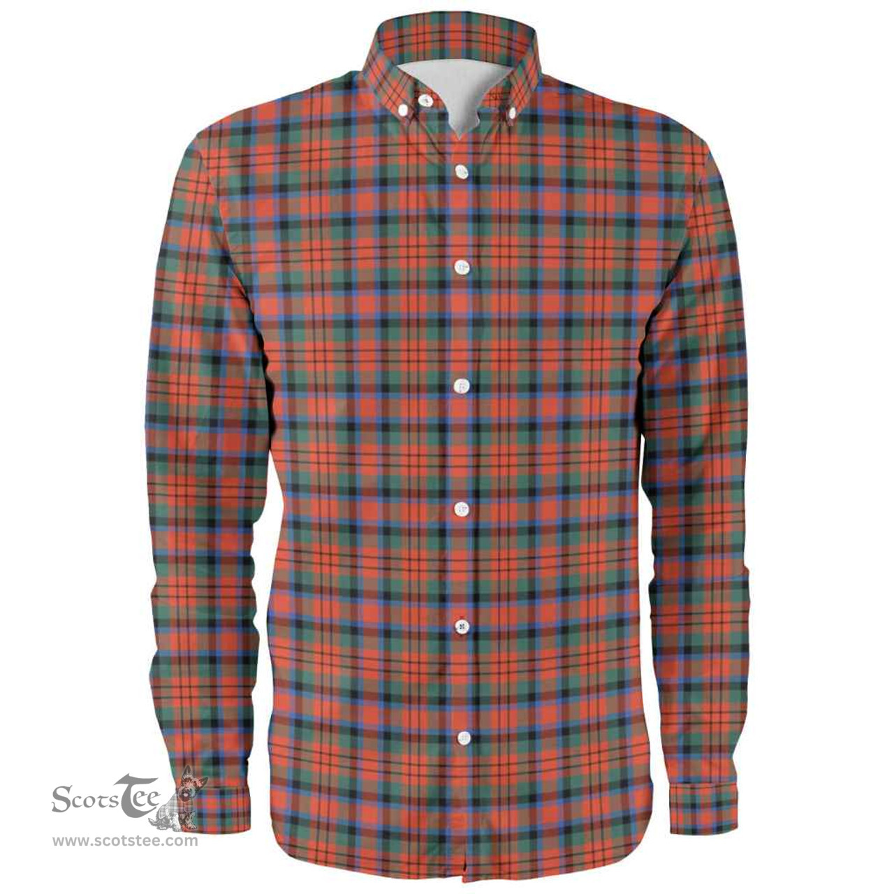 Scottish MacDuff Ancient Clan Tartan Long Sleeve Shirt, Tartan Plaid Shirt Scottish Plaid Tartan Plaid - ScotsTee - scotstee.com