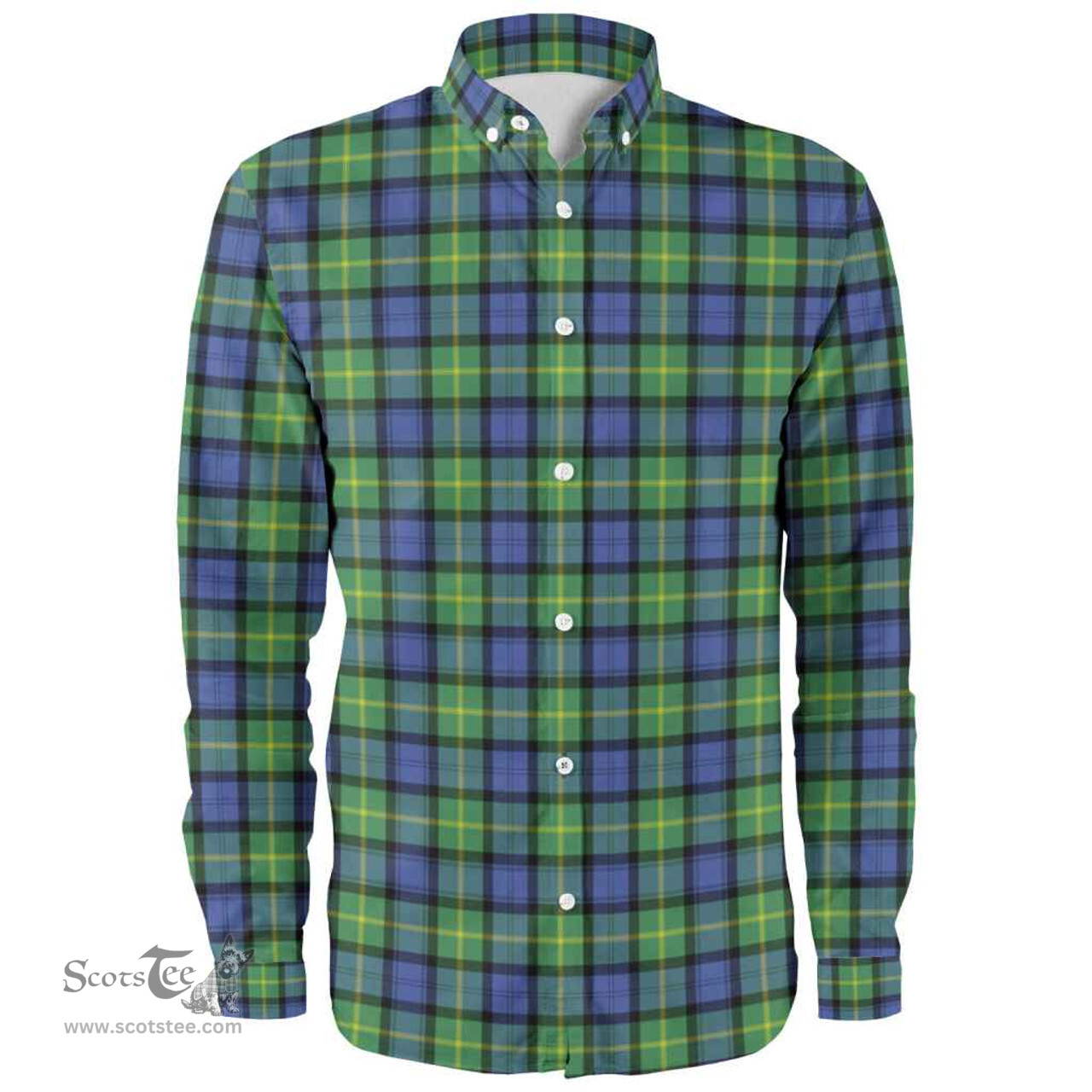 Scottish Gordon Old Ancient Clan Tartan Long Sleeve Shirt, Tartan Plaid Shirt Scottish Plaid Tartan Plaid - ScotsTee - scotstee.com