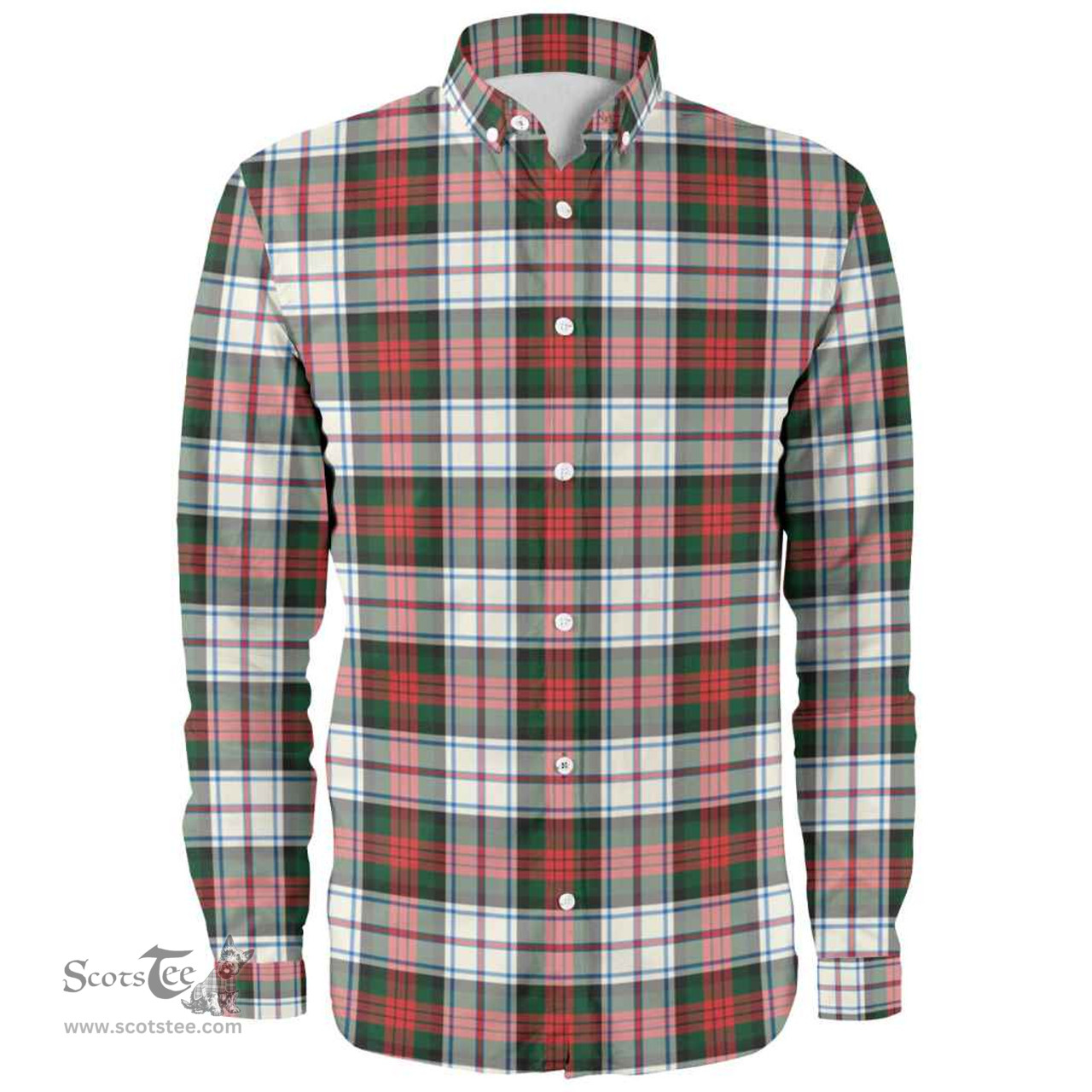 Scottish MacDuff Dress Modern Clan Tartan Long Sleeve Shirt, Tartan Plaid Shirt Scottish Plaid Tartan Plaid - ScotsTee - scotstee.com